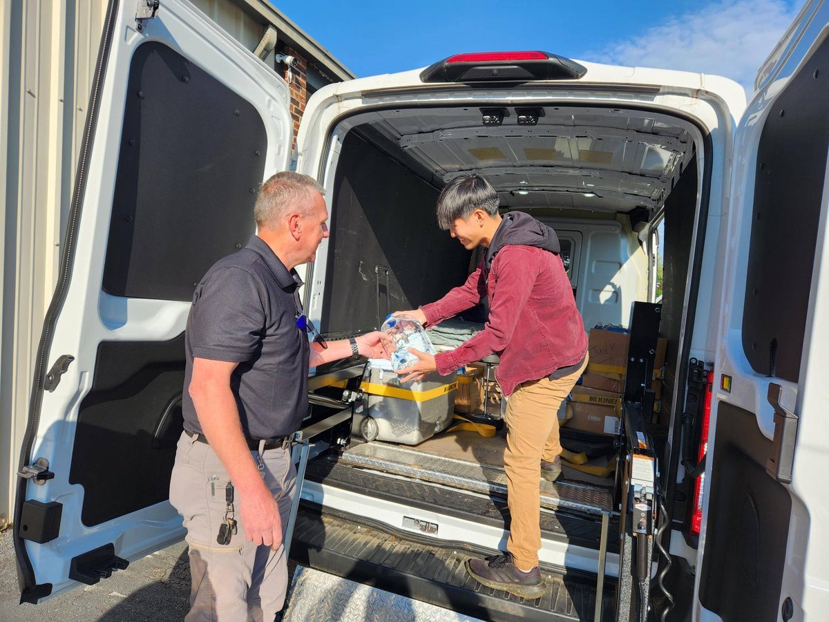 Loading up the truck to go to our Asheville Branch